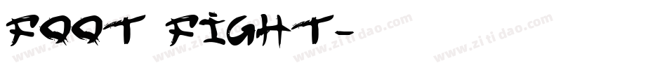 Foot Fight字体转换